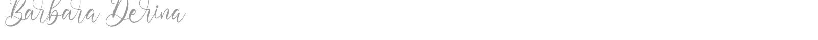 Barbara Derina font preview
